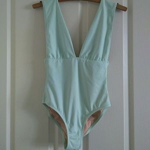 J Crew V-Neck Italian Matte Swimsuit